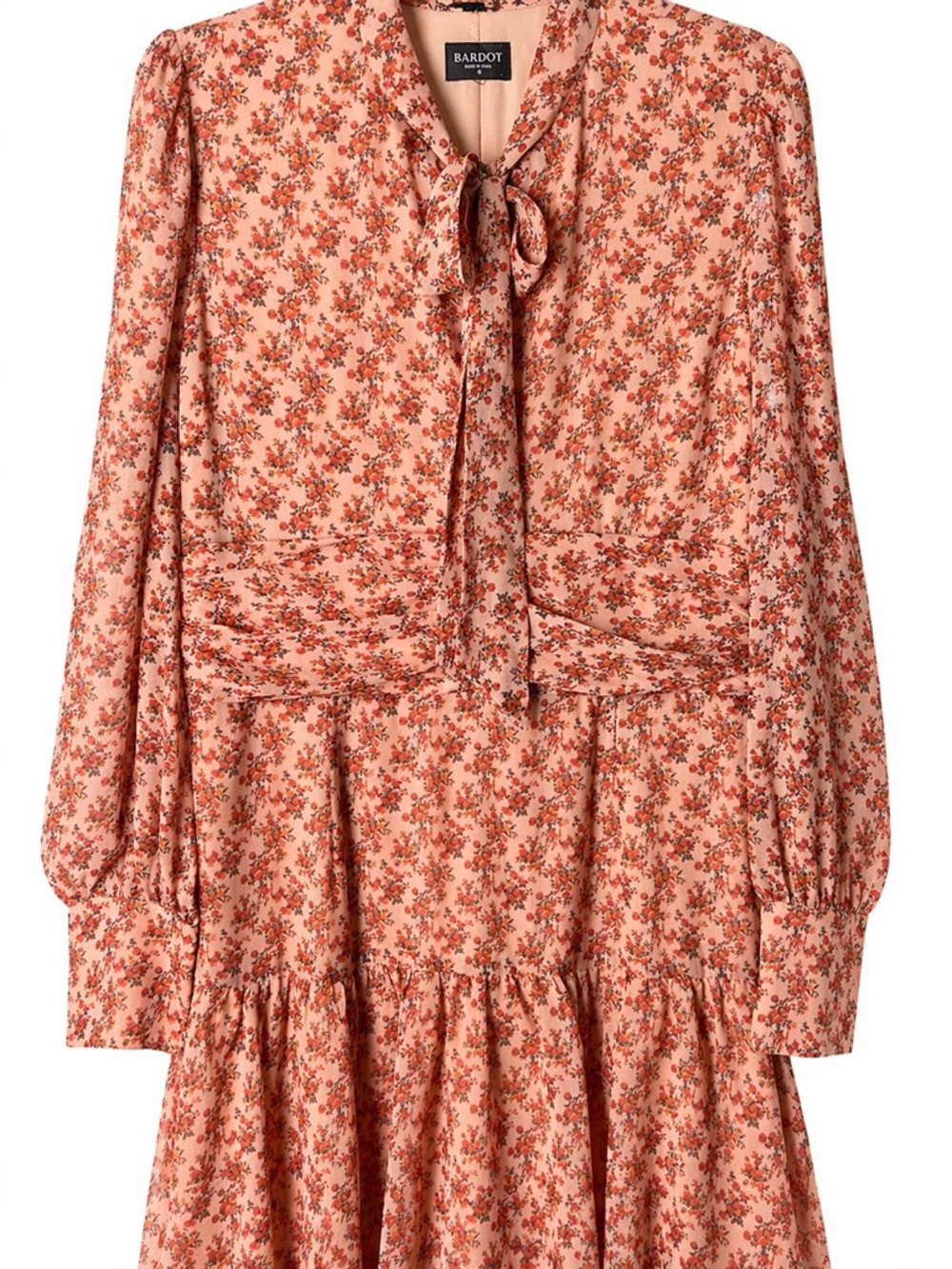 Nordstrom-Bardot Lainey Floral Long Tiered Chiffon Maxi Dress - Picture 4 of 16